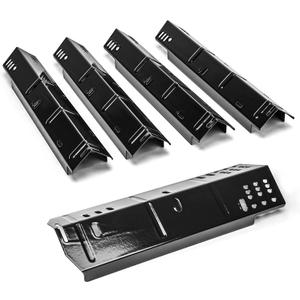 Uniflasy Grill Heat Plate Replacement for Dyna-Glo DGH474CRP, DGH485CRP, DGH483CRP, Heat Plates for Dyna-Glo 5 Burner Grill, Dyna-Glo 4 Burner DGH450CRP Grill Parts, Porcelain Steel Heat Plate, 5 Pack