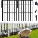 26 Panels No Dig Fence, 28ft(L) x 17in(H) Dog Digging Fencing Barrier, 1.2in Gap Animal Barrier for Bottom of Fence, Rustproof Metal Garden Edging Border Ground Defense Blockers for Outdoor Patio