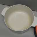 Joseph Joseph M-Cuisine Microwave 4-Piece Stackable Cooking Set, 2 liter cooking pot, steamer, griddle and lid, Orange/Beige