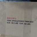 Merax Twin Bed Frames with Arch Shaped Headboard, Pink Fleece Cloud Upholstered Bed Frame, Twin Floor Bed Frame with Solid Wood Slats, No Box Spring Required, Noise-Free, Easy Assembly