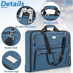 AKOZLIN Travel Luggage Garment Bag Foldable Hanging Suit Bag with Shoulder Strap For Men Women Business, 22x20