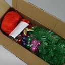 Joiedomi 24"/2FT Mini Christmas Tree Tabletop Set with Clear LED Lights, Artificial Mini Christmas Tree with Star Treetop and Hanging Ornaments, Best DIY Xmas Decorations