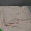 Pink Weighted Blanket for Adults 12lbs, 60"x80", Queen Size Cooling Heavy Throw Blanket for 110-130lbs, Microfiber Soft Thick Big Blankets Weighted Comforter Gift for Sleeping