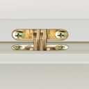 Healeved 6 Pcs Concealed Cabinet Hinges 1.64X1.3 Inch Self Closing Invisible Hinges for Kitchen Furniture Silent Flat Folding Hardware