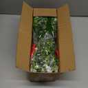 14'' Poinsettias Artificial Christmas Flowers For Outdoors, 12 Bundles Mixed Fake Red Silk Flowers Faux Plastic Plants UV Resistant for Home Garden Porch Patio Outdoor Indoor Decor