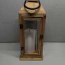 Bdor 22.5 Inch Outdoor Wooden Candle Lantern for Porch, Lantern Only