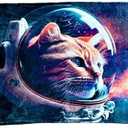 Pop's Parts Plus Astro Cat Novelty Throw Blanket | 60 x 80 Inch Space Cat Blanket | Rectangle Throw Blanket Astro Cat