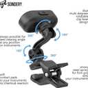 Sondery Guitar Ukulele Tuner Clip On Rechargeable, Easy to Read Simple TFT Screen Extremely Fast and Accurate Tuning, Headstock Chromatic Tuner Pitch 410-460Hz, Perfect for Any Lighting