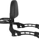 Motorcycle Upright Sissy Bar Backrest Passenger Seat Replacement for Indian Scout 2015-2024 Scout Sixty 2016-2024 Scout ABS 2019-2020 Detachable Backrest Luggage Rack