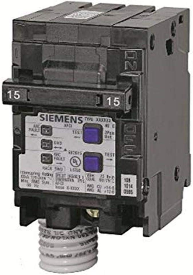 Siemens 2-Pole 120-Volt Combination Type Arc Fault Circuit Interrupter