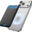 for MagSafe Wallet, 3 Cards Holder, Slim Magnetic Phone Wallet for iPhone 17/16/15/14/13/12 Pro Max Plus Air Series,RFID Blocking Vegan Leather,Black