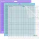 REALIKE 12x12 Cutting Mat for Silhouette Cameo 5/4/3/2/1 (3 Mats - StandardGrip, LightGrip, StrongGrip), Gridded Adhesive Non-Slip Cut Mat for Crafts, Quilting, Sewing, Scrapbooking and All Arts