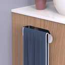 HUFEEOH Hand Towel Holder, Silver Hand Towel Bar, Self Adhesive Bathroom Towel Bar Stick on Wall, Stainless Steel Brushed (8 Inch)