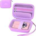 Digital Camera Case Compatible with Canon G7X, SX 740, Camkory FHD 1080P, Kodak FZ55-BK, FZ45-BK Digital Point and Shoot Camera Case, Small Portable Travel Carrying Protective Storage Bag (purple)