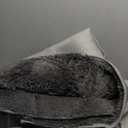 Unique Loom Davos Shag Collection Area Rug - Solid (5' 3" x 8' Oval, Peppercorn)