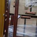 Amazon Basics Portable Foldable TV Tray Table with Storage Rack, Space-Saving Design, Sturdy Wood, 14.6"L x 19"W x 26"H, Espresso, 4-Pack