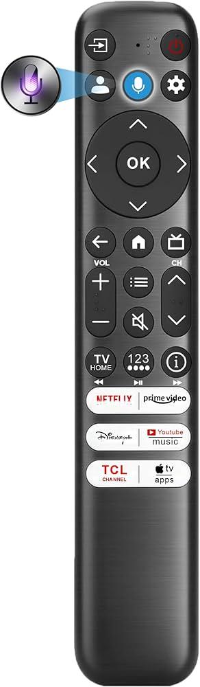 Replacement for TCL Remote Control, for TCL Google TV Remote, Universal, Motion Backlit, Voice Control & Bluetooth, Google Smart TV, Fire TLC and Android TVs 2026-2016