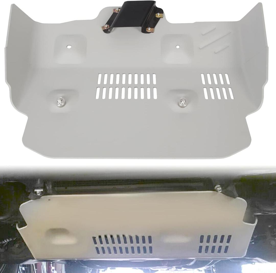 ECOTRIC Skid Plate Compatible with 2014-2022 Toyota 4Runner & 2009-2014 FJ Cruiser 4.0L V6 Aluminum Front Skid Plate Protection Replacement for PTR6089190
