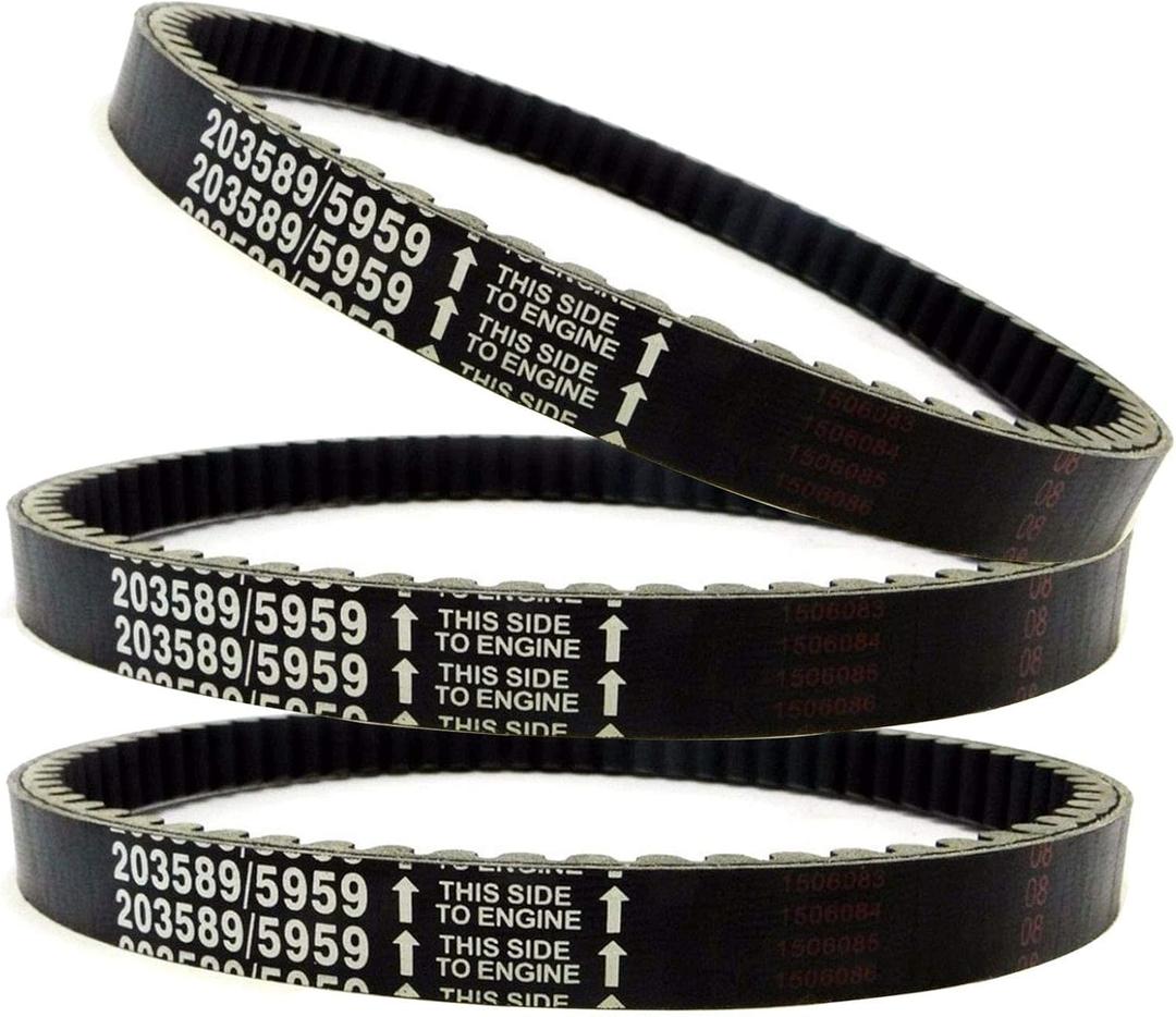 BLACKHORSE-RACING 3pcs 30 Series Go Kart Drive Belt Replaces Manco 5959 / Comet 203589