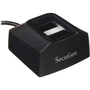 SecuGen HU20-A Hamster Pro 20 USB Fingerprint Reader, Black, 500 DPI Resolution, Automatic Finger Detection, Compatible with Third-party Algorithms