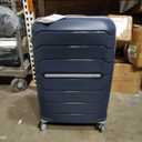 Samsonite Freeform 2-Piece Luggage Set - Carry-On & Large Checked Luggage with Dual Spinner Wheels - Durable Polypropylene Hardshell - TSA Lock, Airline-Approved - Expandable Hard Shell - Navy