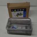 Sorbus Cabinet Organizer Set Mesh Storage Organizer with Pull Out DrawersIdeal for Countertop, Cabinet, Pantry, Under the Sink, Desktop and More (Silver Two-Piece Set)