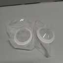 PumpMom-us 19mm Oval Flanges Compatible with Medela Breast Pump Parts, Replace Nipple Shields Flanges Compatible with Medela Pump in Style PersonalFit Symphony Freestyle Flex Swing Maxi