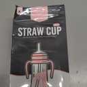 GROSMIMI Spill Proof no Spill Magic Sippy Cup with Straw with Handle for Baby and Toddlers, Customizable, PPSU, BPA Free 10 oz (Pink)