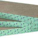 Kitty City XL Wide Corrugate Cat Scratchers 3 Pieces, Cat Scratching, Cat Scratch Pad, Door Clips, Furniture Protectors from Cat Scratching