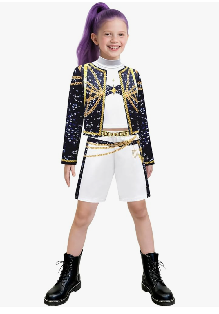 Girls Fashion Singer Outfit Youth Halloween Clothes Party, 130