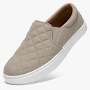 STQ Loafers for Women Memory Foam Slip On Sneakers EleeS Quilted 1.0 Comfort Fall Shoes, Size 10.5