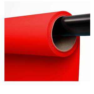 Kate Seamless Paper Backdrop Red Paper Backdrop Seamless Backdrop Paper Rolls (53''x16.4' Scarlet)