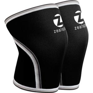 Knee Sleeves(1 Pair) Compression & Support for Weightlifting, WOD, Squats, Gym, Powerlifting & Crossfit-7mm Neoprene Knee Brace-Both Women & Men (Large)