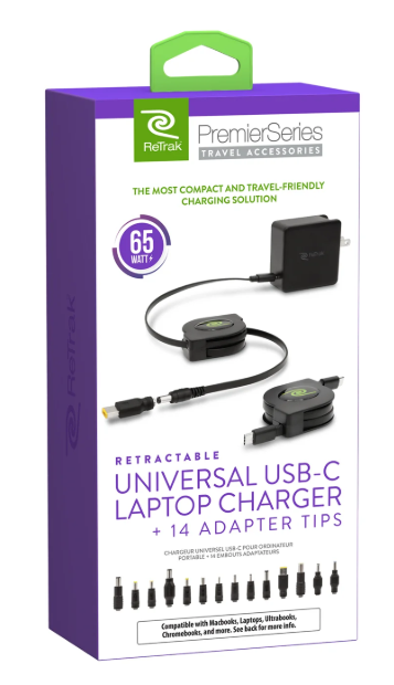 ReTrak 65W Universal Laptop Charger ReTrak 65W Universal Laptop Charger