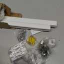 Ceiling Curtain Track 3–6 ft, White, Ceiling/Wall Mount Curtain Rail