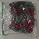 6Pcs Mini Christmas Wreath Decorations with Bow, Christmas Kitchen Cabinet Wreaths with Red Ribbon Farmhouse Decoration Artificial Hanging Garlands for Front Door Window Chair Wall