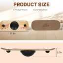 Balance Board- Gift for Adults & Kids,Wood Wobble Balance Trainer Board, 27.5"L x 10"W x 3.7"H