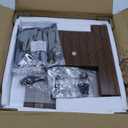 Apetaccat Corner Shelf Stand, 5 Tier Corner Bookshelf, Corner Furniture for Bedroom Display Corner Shelf for Small Space, Wood Shelves with Storage Rack for Living Room, Office, Rustic Brown