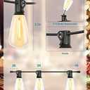 Lightdot 300FT Outdoor String Lights, LED Bistro String Lights with Shatterproof ST38 Vintage Bulbs, 2200K Dimmable, Waterproof Hanging Lights for Porch, Deck, Garden, Backyard, Balcony - ETL Listed