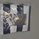 MASTERCANOPY Patio Umbrella 9 ft Replacement Canopy for 8 Ribs-Navy Blue&White Canopy Only