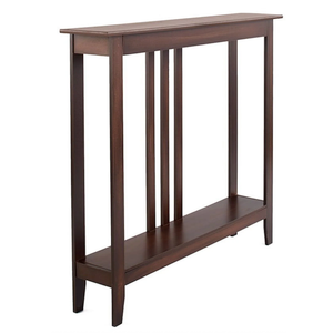  Slim Entryway Table Antique Finish MDF Console Table, Dark Brown