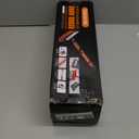 43" Ice Scraper for Car Windshield - 3-in-1 Extendable Snow Brush with 180 Pivot Head, Squeegee & Ergonomic Foam Grip for Christmas Car, SUV, Truck, Auto (Black/Orange)