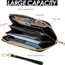 Wallet For Women, Sunflower Wristlet Wallet For Women, Floral Card Holder Purse With Zipper, Birthday Christmas Graduation Gifts For Women, Aesthetic Flower Office Daily Purse