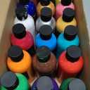 Nicpro 18 Colors Permanent Fabric Paint (8.45 oz, 250 ml) Soft Fabric Paint for Clothes, Non-Toxic Textile Paint for Fabric DIY Crafts, T-shirts, Shoes Jeans Bags Canvas for Adult with Color Wheel