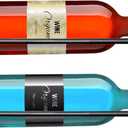 FLstudio Wall Mounted Rack: 2 Bottle Wall Mount Rack - Metal Bottle Holder Hanging Display and Storage Racks for Wine Cellar Home Kitchen Bar Decor