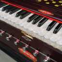 LATEST ORIGINAL BINA 17DX PRO-GRADE INDIAN PORTABLE 9-STOPPER TEAK HARMONIUM w COUPLER + BAG