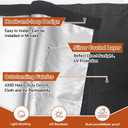 68 x 16.5 Inch Top of Curtain Light Blocker for Blackout Curtains Light Blocking Fit for Bedroom Bathroom Easy Installation with Self-Adhesive Tape