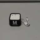 Rotating Cube Visual Pomodoro Timer 5, 25, 10 50 Minutes Preset + Custom Countdown, Rechargeable Desk Productivity Flip Timer with Detachable Silicone Cover for ADHD Study Work Kitchen School (White)