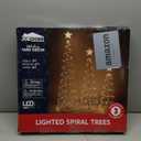 JOIEDOMI 3 Pack Spiral Christmas Tree Lights, 218 LED Outdoor Lighted Tree with Star Topper & Stakes, Christmas Decorations for Yard Porch Patio Garden Holiday Xmas Eve Night Dcor, Warm White