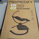 Momcozy CocoSway Electric Baby Swing for Infant, 180 Rotating Seat, 6 Parent-Like Sway Motions & 4 Speeds, Quiet Soothing, Remote Control, Machine-Washable Cover, Grey